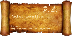 Puches Ludmilla névjegykártya